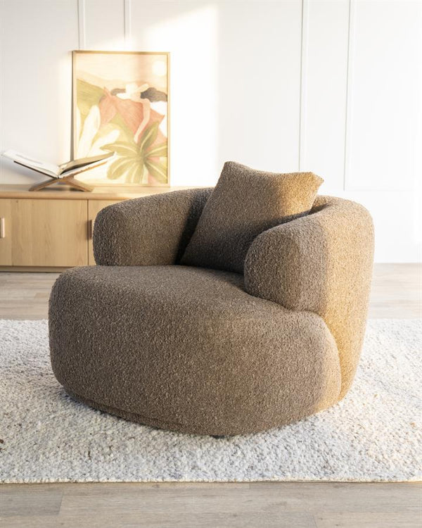 Fauteuil Bruno Eleonora - Koda stof bruin