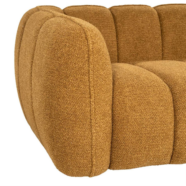 Sofa 3 zits bank Cubetto By-Boo - Nox stof mosterd kleur