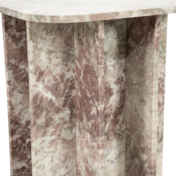 The Home Style Club x By-Boo Bijzet tafel Minuit roze marmer