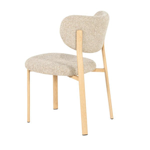 Eetkamerstoel Sedia By-Boo zonder armleuning - Natural stof