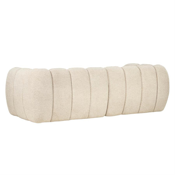 Sofa 3 zits bank Cubetto By-Boo - Nox stof taupe kleur