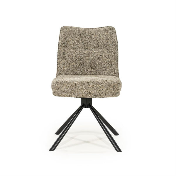 Eetkamerstoel Ferre By-Boo zonder armleuning - Stof gleam taupe