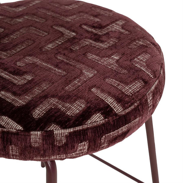 The Home Style Club x By-Boo Barstoel Belle Vie Burgundy