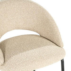 Barstoel Nido By-Boo - Taupe stof zithoogte 65 cm