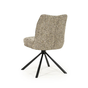 Eetkamerstoel Ferre By-Boo zonder armleuning - Stof gleam taupe