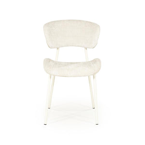 Eetkamerstoel Dare By-Boo zonder armleuning - Stof drift beige+ beige poten
