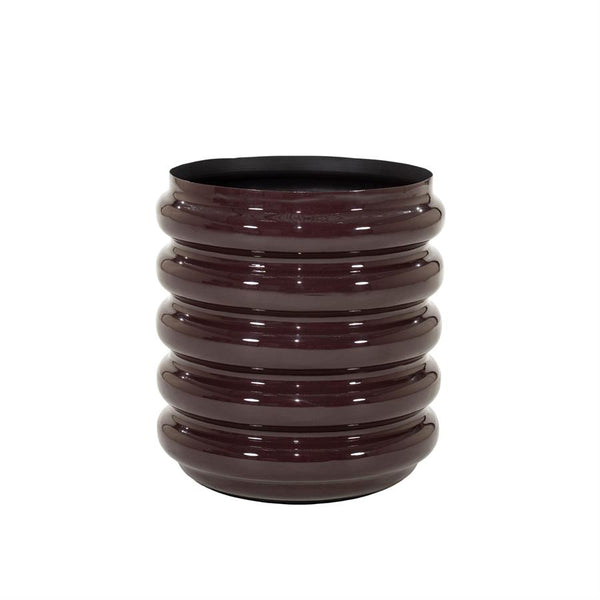 The Home Style Club x By-Boo Kussen vaas/pot Jardin - Donker rood  45x45x45 cm
