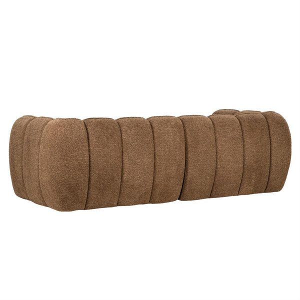 Sofa 3 zits bank Cubetto By-Boo - Nox stof bruine kleur
