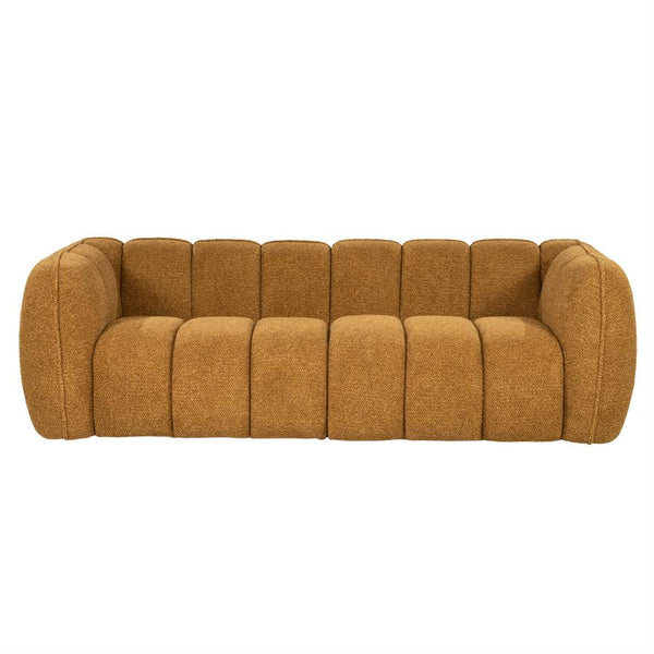 Sofa 3 zits bank Cubetto By-Boo - Nox stof mosterd kleur