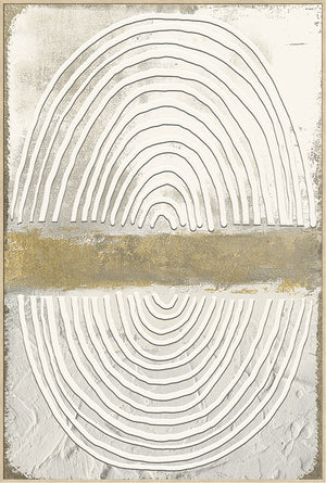Canvas schilderij Handgeschilderd met lijst  'Vingerafdruk' 80x120 cm