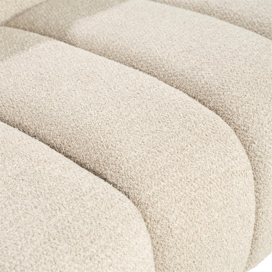 Sofa 3 zits bank Cubetto By-Boo - Nox stof taupe kleur