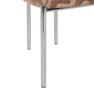 The Home Style Club x By-Boo Eetkamerstoel Saint Germain roze/chrome