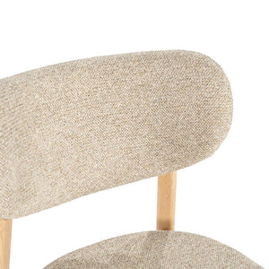 Eetkamerstoel Sedia By-Boo zonder armleuning - Natural stof