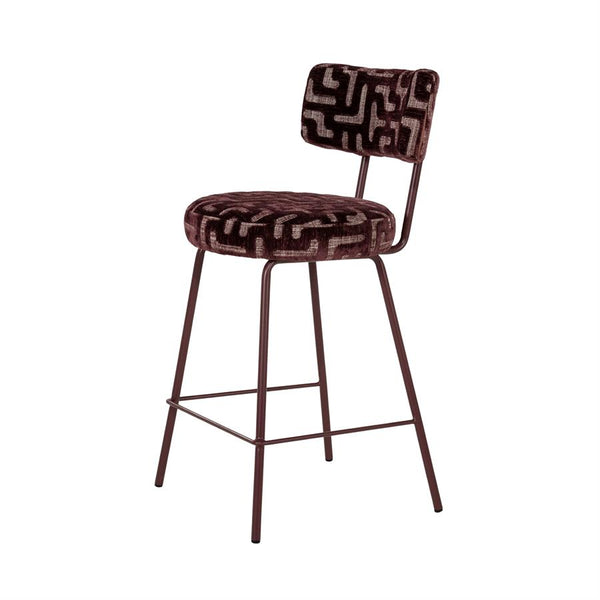 The Home Style Club x By-Boo Barstoel Belle Vie Burgundy