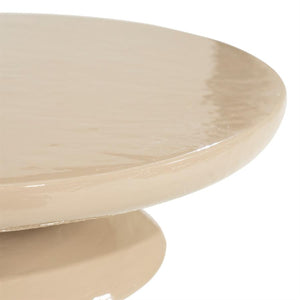 Salontafel Circolo By-Boo  small Ø60 - Taupe beton glanzend