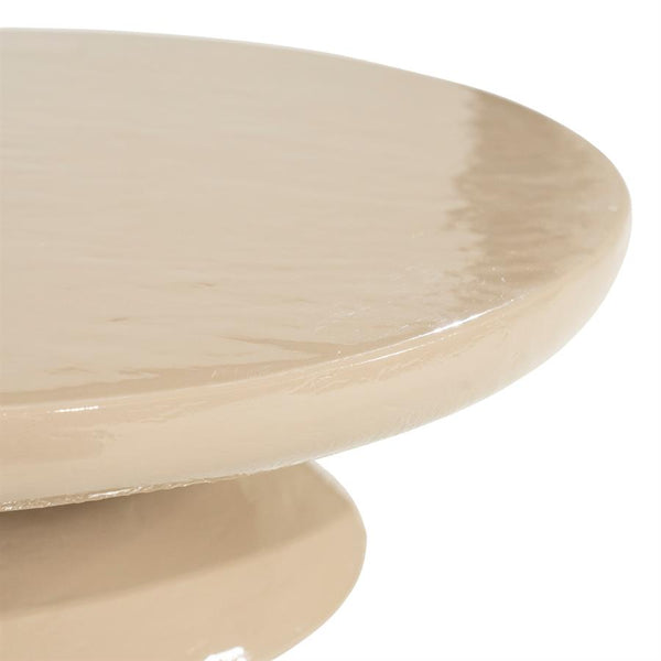 Salontafel Circolo By-Boo  small Ø60 - Taupe beton glanzend