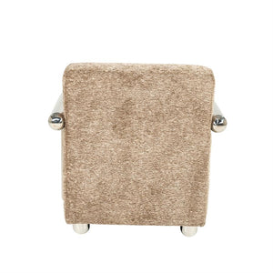 Fauteuil Chromette By-Boo - Taupe stof