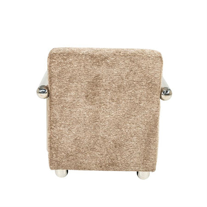 Fauteuil Chromette By-Boo - Taupe stof