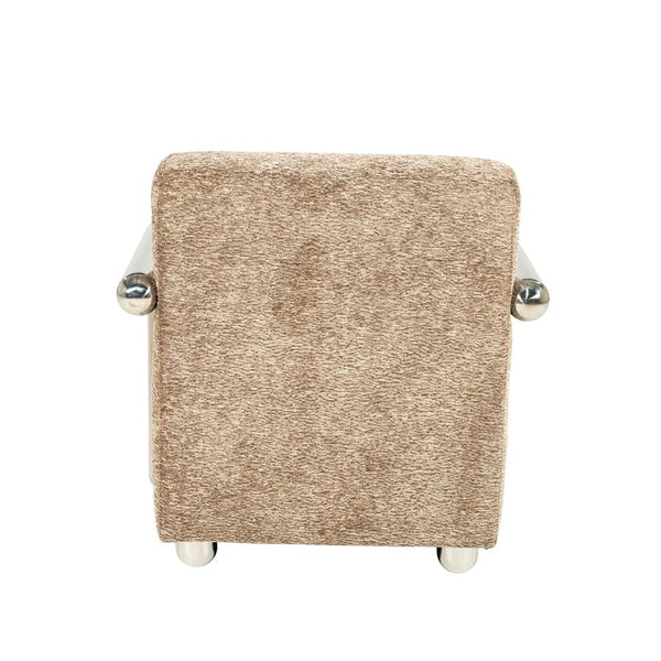Fauteuil Chromette By-Boo - Taupe stof