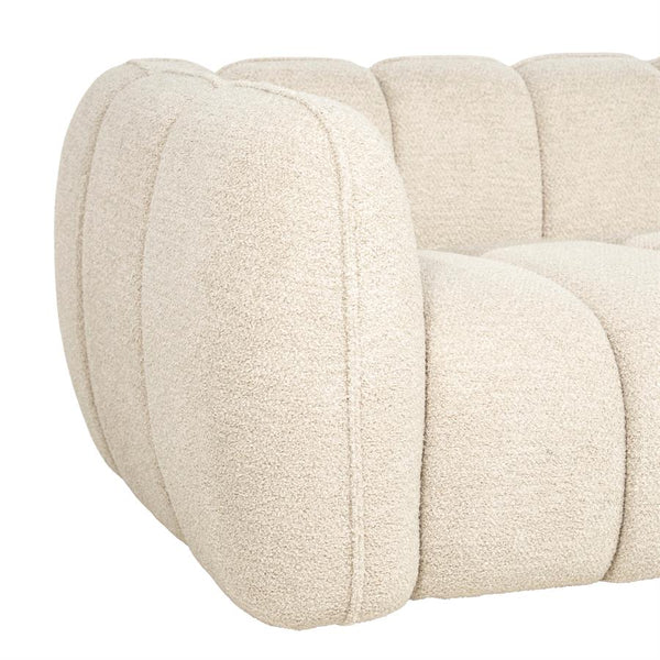Sofa 3 zits bank Cubetto By-Boo - Nox stof taupe kleur