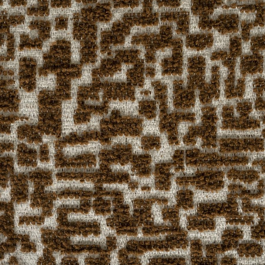 Eetkamerstoel Miso By-Boo - Bruine stof Tetris