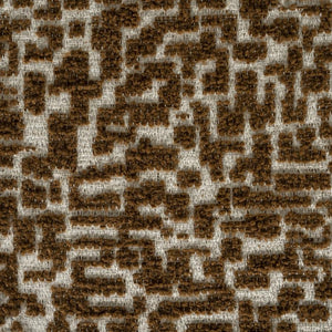 Eetkamerstoel Miso By-Boo - Bruine stof Tetris