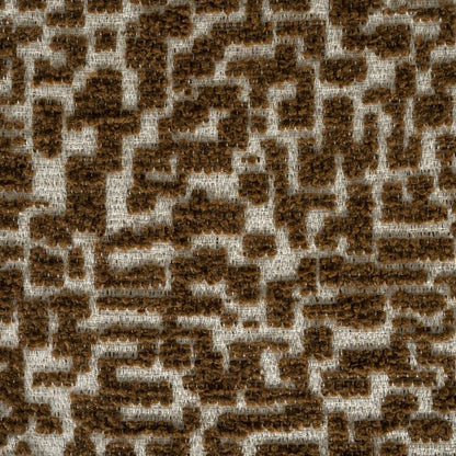 Eetkamerstoel Miso By-Boo - Bruine stof Tetris