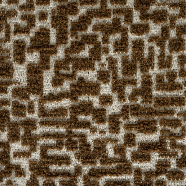 Eetkamerstoel Miso By-Boo - Bruine stof Tetris