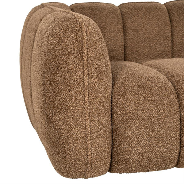 Sofa 3 zits bank Cubetto By-Boo - Nox stof bruine kleur