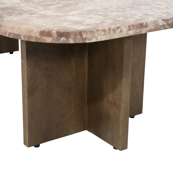 The Home Style Club x By-Boo Salontafel Haussmann Roze marmer