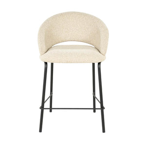 Barstoel Nido By-Boo - Beige stof zithoogte 65 cm