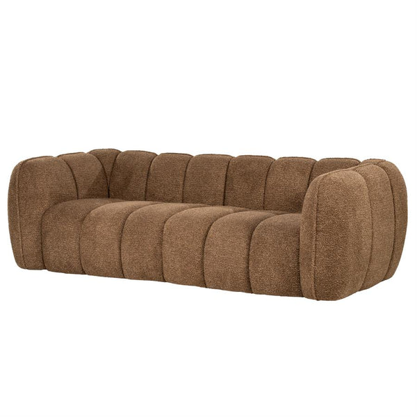 Sofa 3 zits bank Cubetto By-Boo - Nox stof bruine kleur