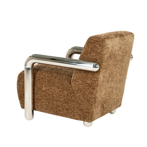 Fauteuil Chromette By-Boo - Bruine stof