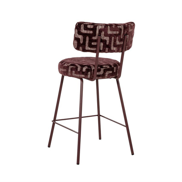 The Home Style Club x By-Boo Barstoel Belle Vie Burgundy