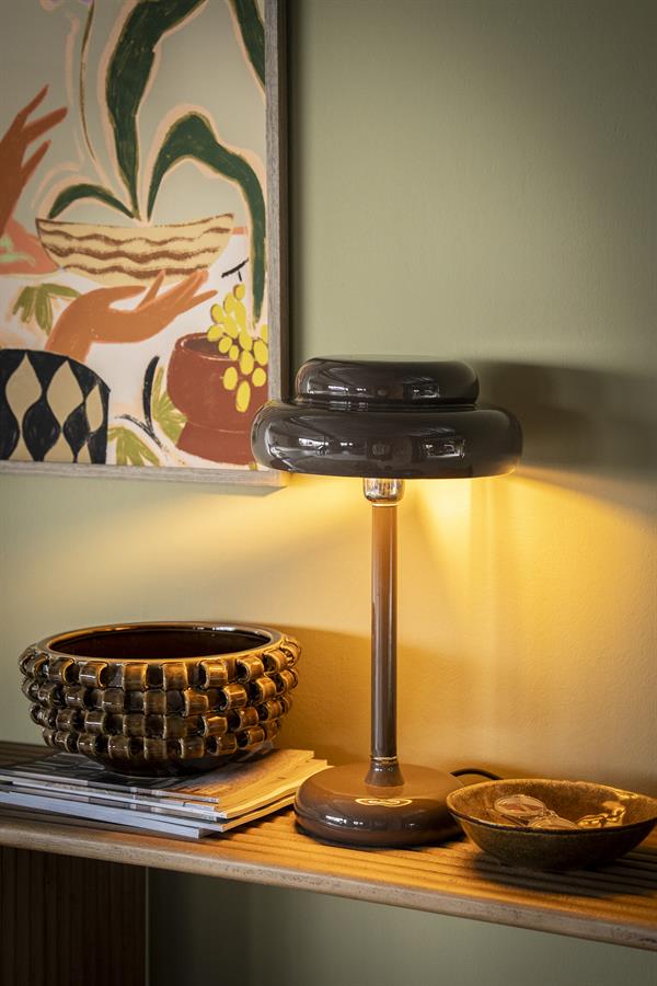 Tafellamp Pomm By-Boo - Donker bruin