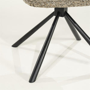 Eetkamerstoel Ferre By-Boo zonder armleuning - Stof gleam taupe