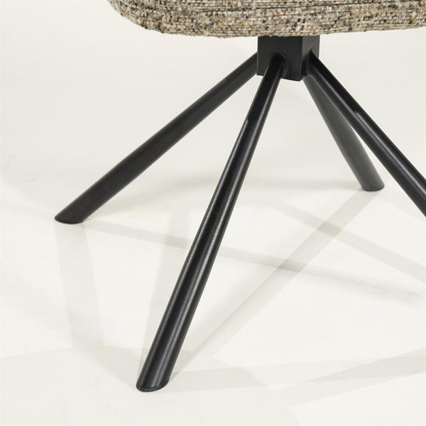 Eetkamerstoel Ferre By-Boo zonder armleuning - Stof gleam taupe