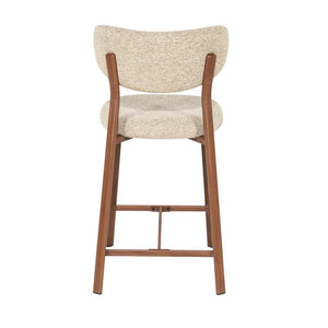 Barstoel Sedia By Boo - Bruine stof zithoogte 65 cm