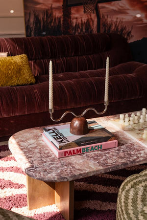 The Home Style Club x By-Boo Salontafel Haussmann Roze marmer
