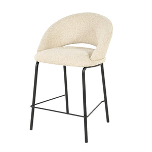 Barstoel Nido By-Boo - Beige stof zithoogte 65 cm
