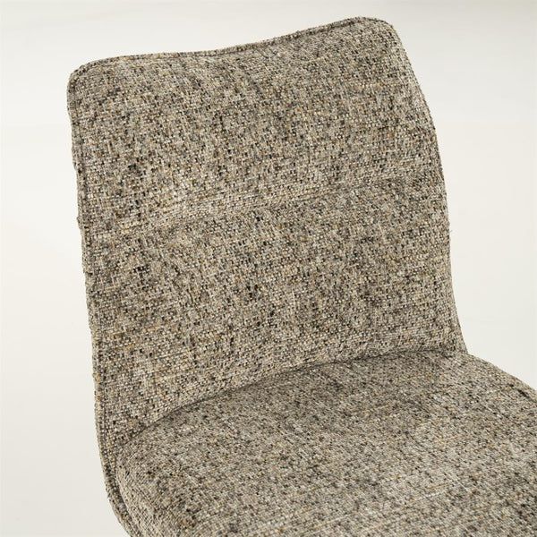 Eetkamerstoel Ferre By-Boo zonder armleuning - Stof gleam taupe