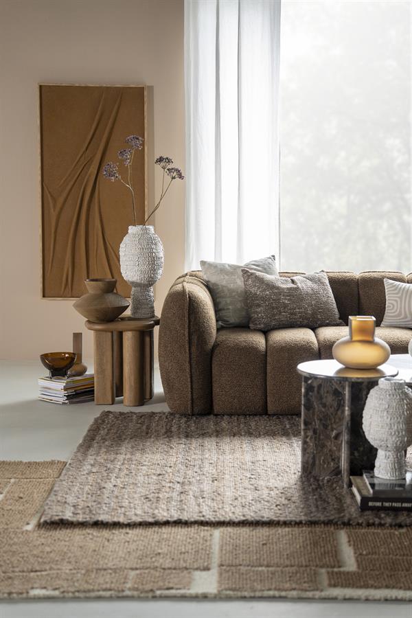 Sofa 3 zits bank Cubetto By-Boo - Nox stof bruine kleur