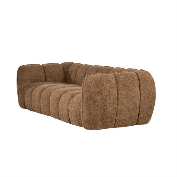 Sofa 3 zits bank Cubetto By-Boo - Nox stof bruine kleur