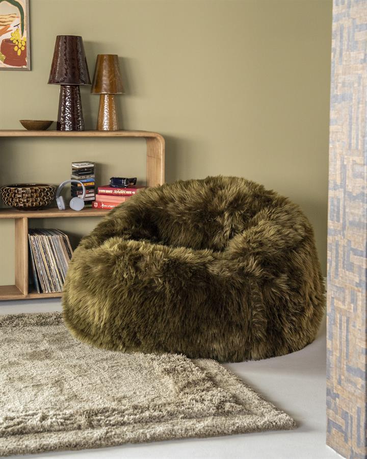 Opblaasbare knuffel fauteuil/zitzak Snuzzle By-Boo - Groen