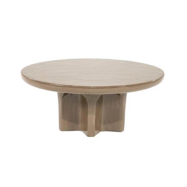 Salontafel Circolo By-Boo Ø80 cm - Donkerbruin beton glanzend
