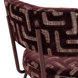 The Home Style Club x By-Boo Barstoel Belle Vie Burgundy