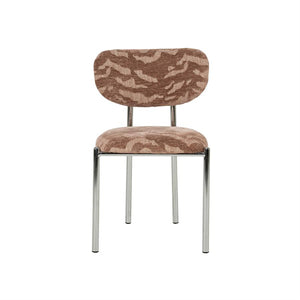 The Home Style Club x By-Boo Eetkamerstoel Saint Germain roze/chrome