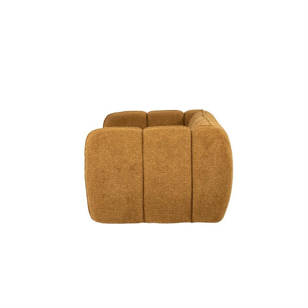 Sofa 3 zits bank Cubetto By-Boo - Nox stof mosterd kleur