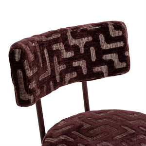 The Home Style Club x By-Boo Barstoel Belle Vie Burgundy