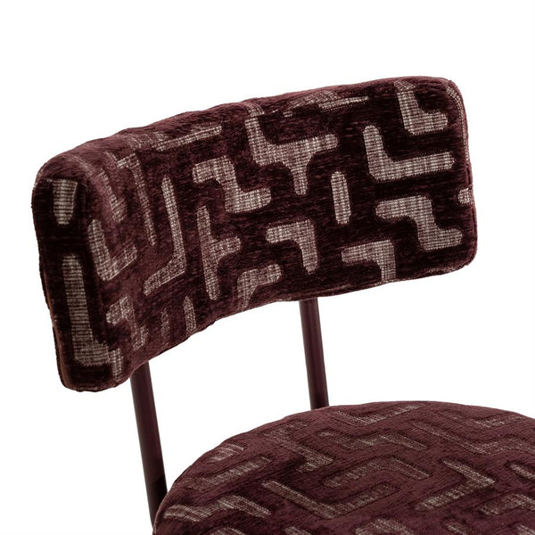 The Home Style Club x By-Boo Barstoel Belle Vie Burgundy